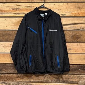 Snap-on Men's Black Windbreaker Jacket